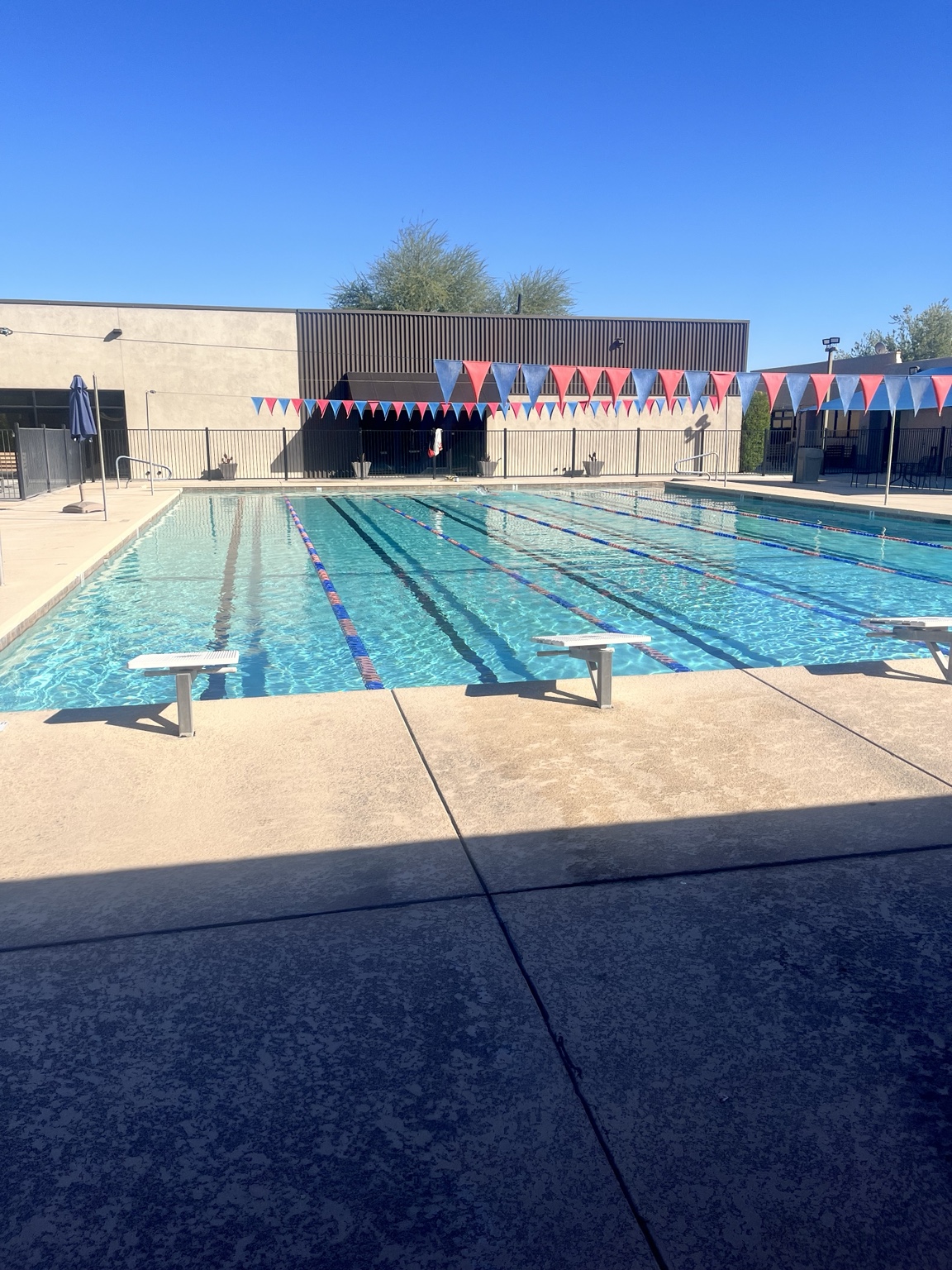 Swimming pool representing athletic discipline and performance coaching